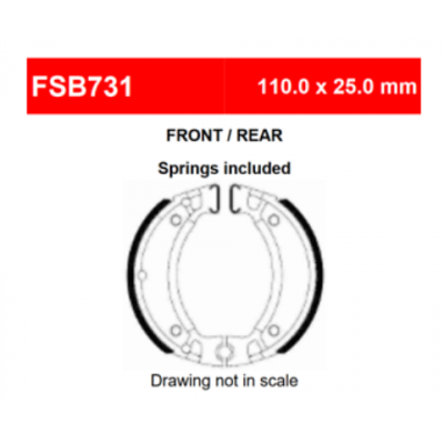 220-FSB731A Ferodo Brake Shoes