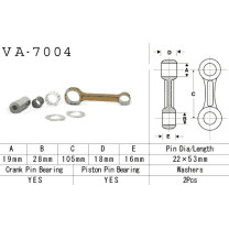 355-VA-7018 Vesrah Conrod Kit-RM125 '04-'09