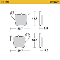 219-094322 Moto-Master Nitro Rear Brake Pad