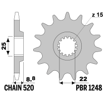 213-F-1248 PBR Front Sprocket