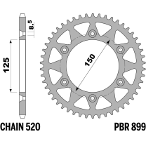 213-R-0899 PBR Steel Rear Sprocket