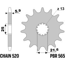 213-F-0565 PBR Front Sprocket