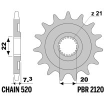 213-F-2120 PBR Front Sprocket