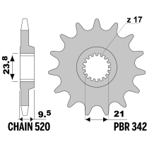 213-F-0342 PBR Front Sprocket