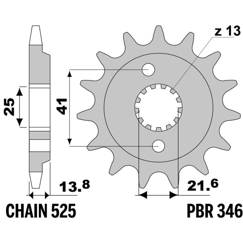 PBR Sprocket & Chain Kit-XL700V Transalp 47T/15T