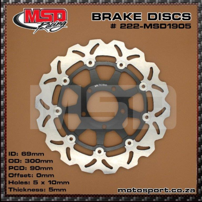 MSD1905 Brake Disc-Front-300mm