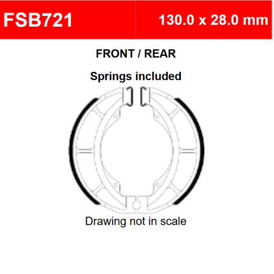 220-FSB721A Ferodo Brake Shoes