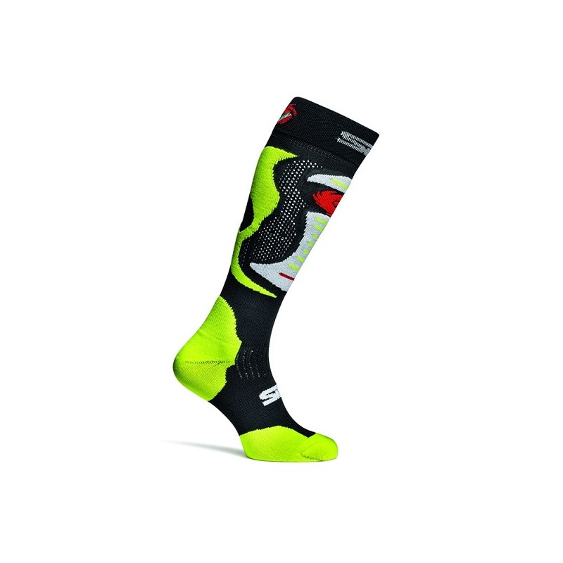 286-A-MX-FLO-SM SIDI Faenza Race Socks-Fluo Yellow