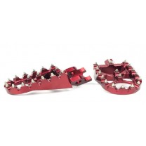279-MSD791R Wide Alloy Foot Pegs-Red-CR/CRF/X/RX