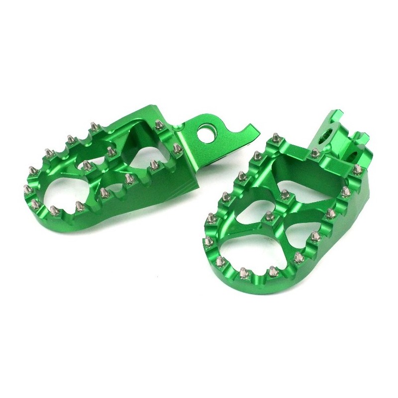 279-MSD792K Wide Alloy Foot Pegs-Green-KXF250/450/KLX