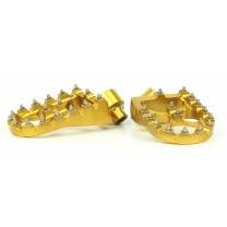 279-MSD793G Wide Alloy Foot Pegs-Gold-Yamaha/Gas Gas