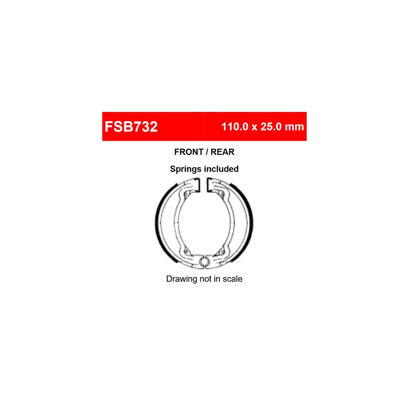 220-FSB732 Ferodo Brake Shoes