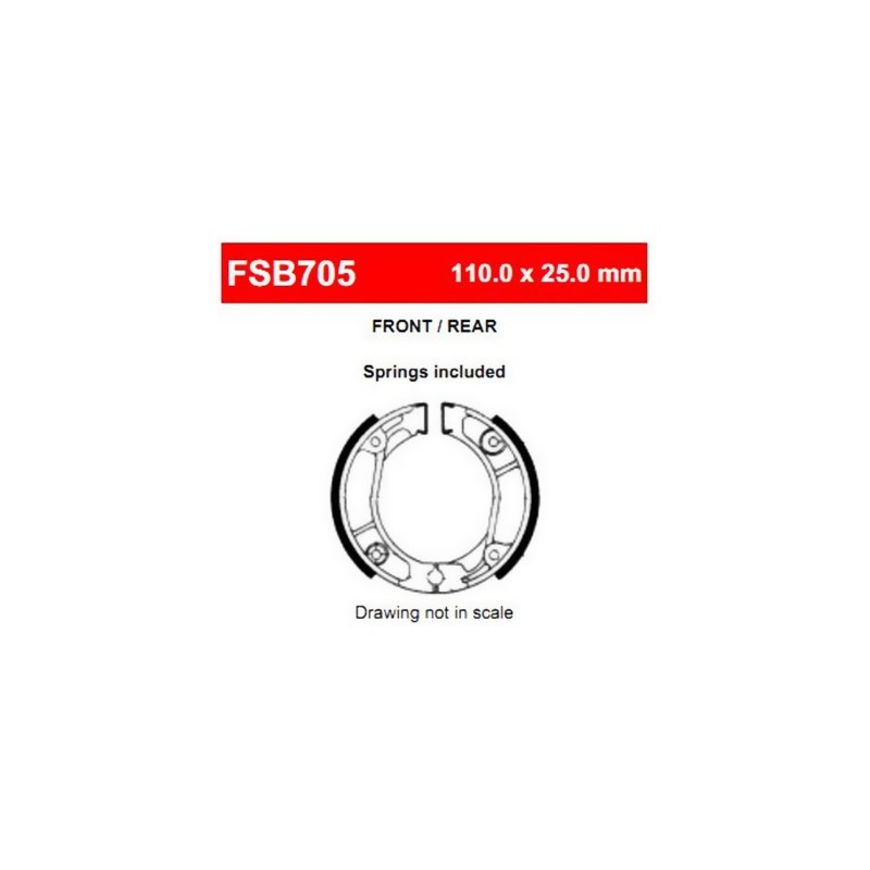 220-FSB705A Ferodo Brake Shoes