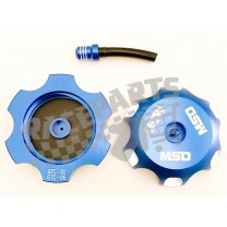 282-GTC06U Alloy Gas Cap-Kawa/Suz/Honda-Blue