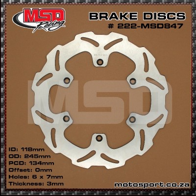 222-MSD847 Brake...