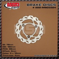 222-MSD3324 Brake Disc-Rear-190mm