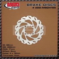 222-MSD4155 Brake Disc-Rear-200mm